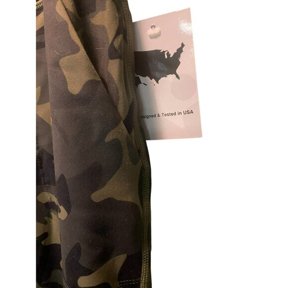 Camo Print Womens Active Leggings M with Pockets - Picture 2 of 7